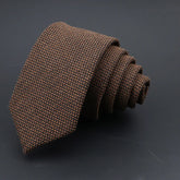 Gravata Formal Marrom Textura Fynor